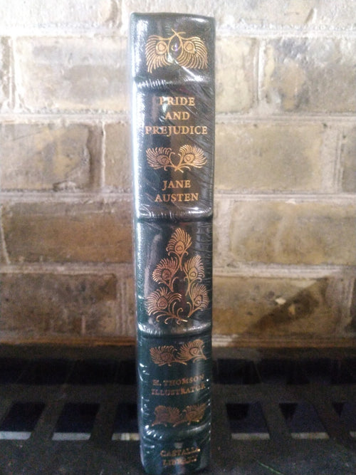 Pride and Prejudice Castalia Library leather bound edition spine
